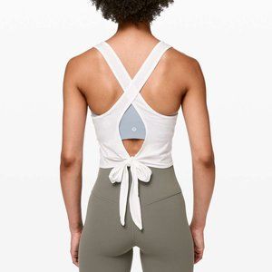NWT Lululemon Turn to Tie Tank White